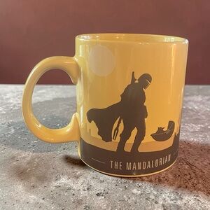 Star Wars The Mandalorian Yellow and Black Graphic Mug
